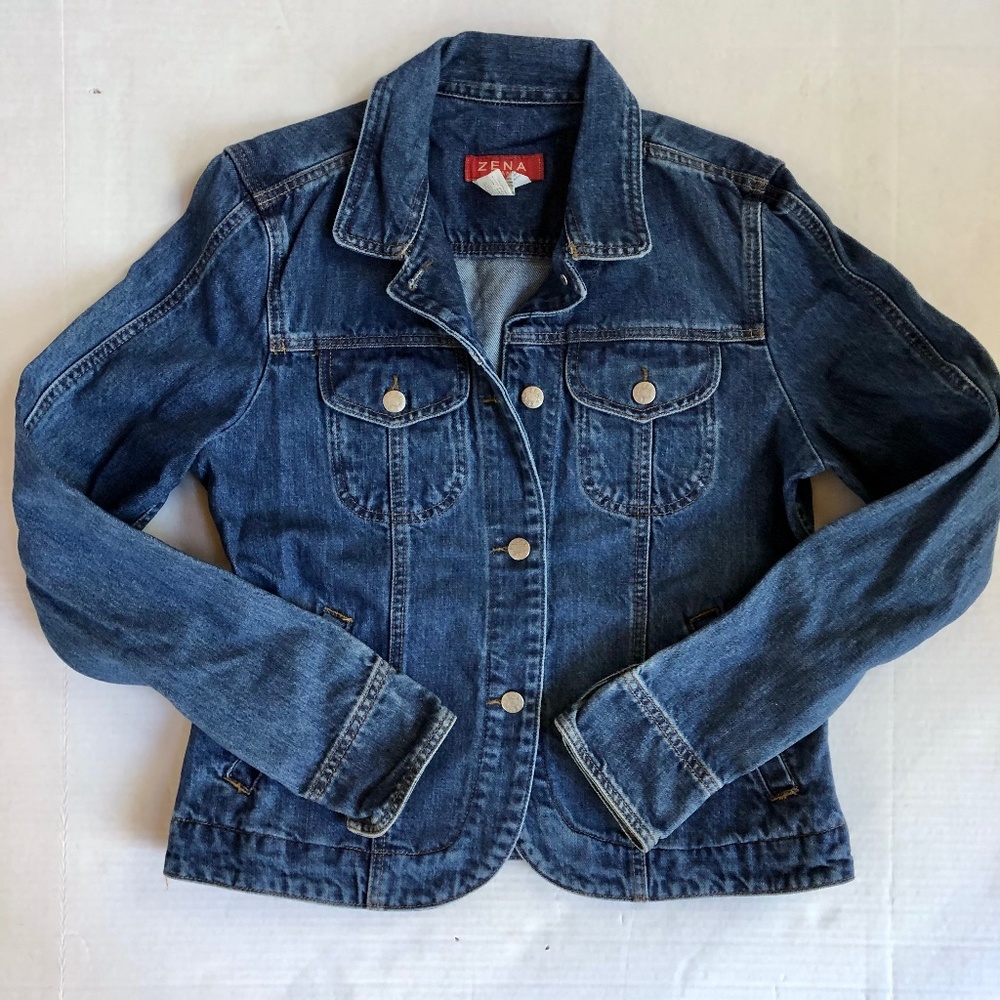 Vintage 90s Zena Jeans Denim Jacket - Picture 1 of 5